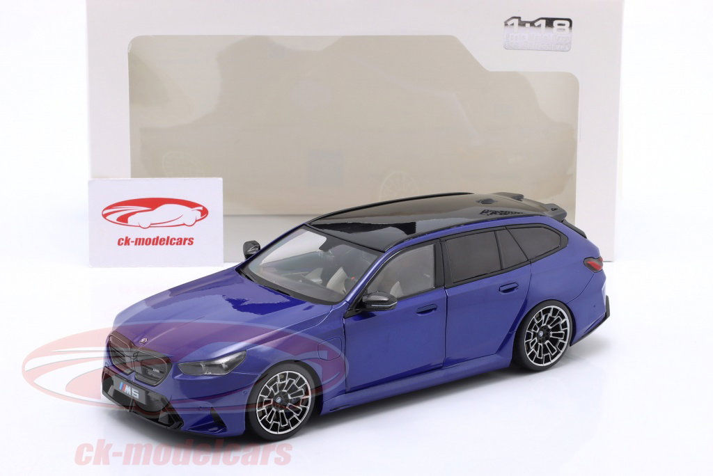  M5 1/18 スケールモデル 青 Solido 1:18 BMW M5 Touring (G99) 建設年 2025 Marina Bay 青