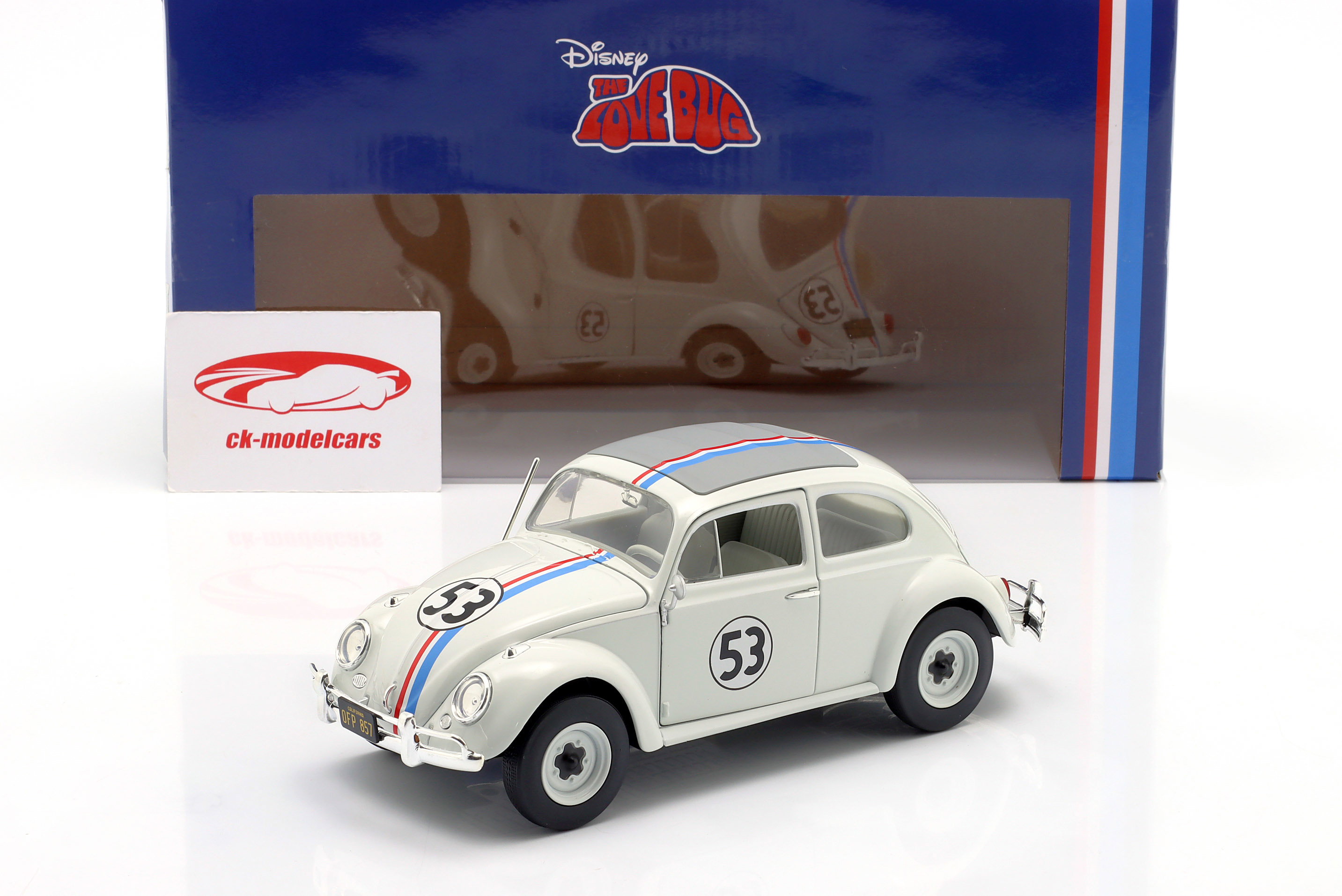Jadatoys 1:24 Volkswagen VW 甲虫 Herbie #53 膜 The Love Bug (1968