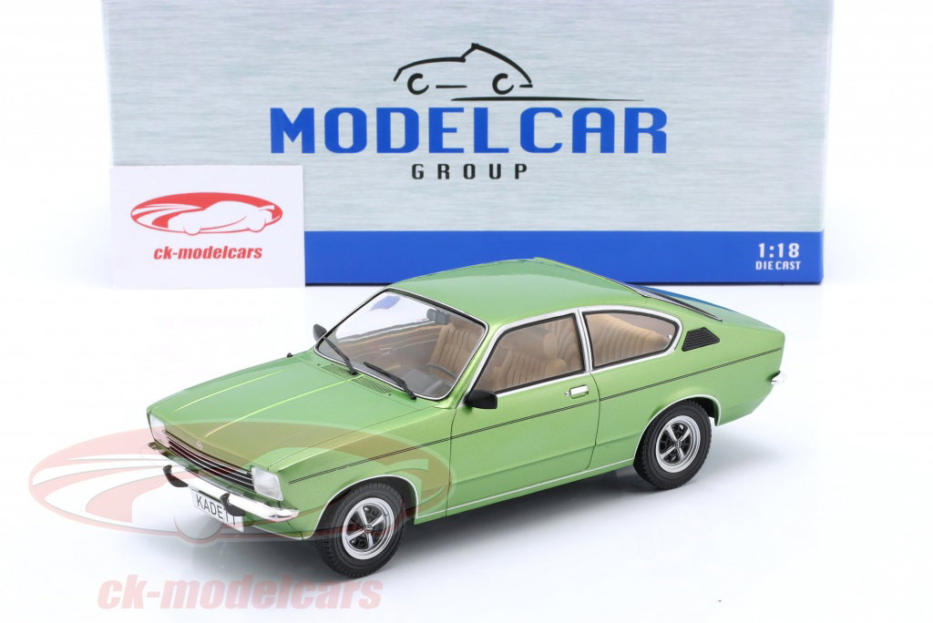 Opel Kadett C Coupé 1975 Rouge – MODELCAR 1/18, Miniature Neuve, Métal/plastique