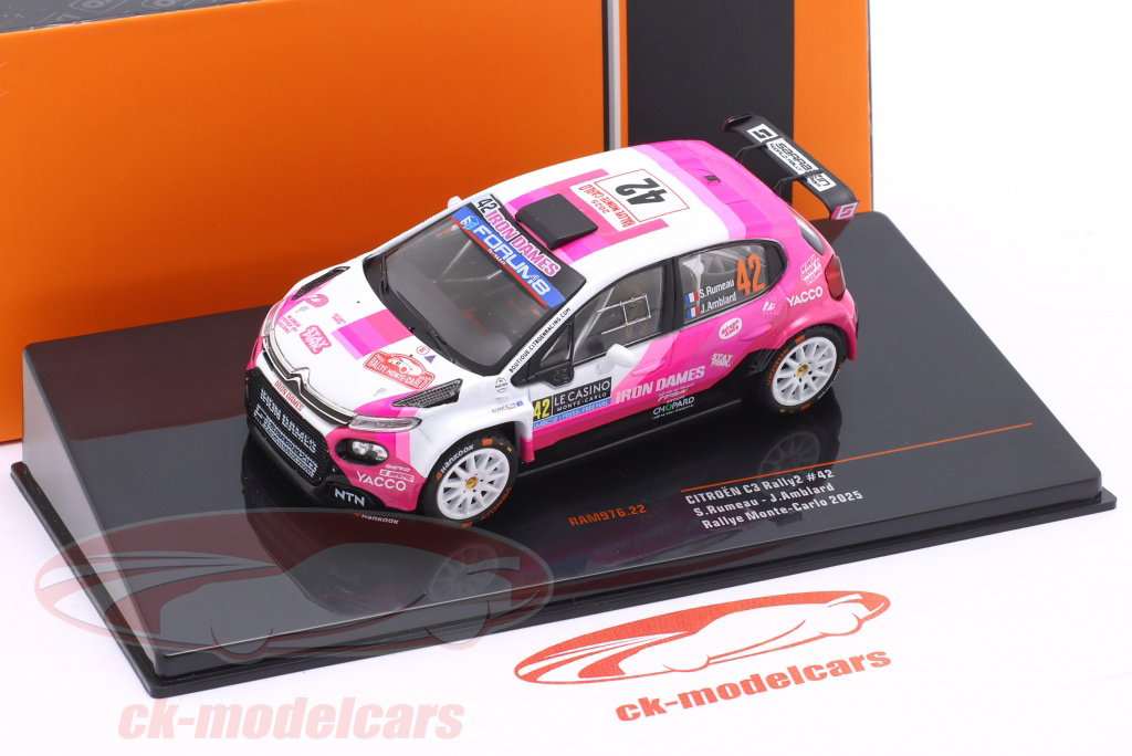 CITROËN C3 RALLY2 #23 Y.ROSSEL - B.BOULLOUD RALLYE MONTE-CARLO 2022 IXO