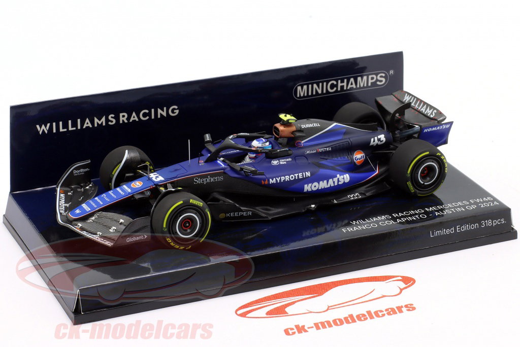 Minichamps 1:43 Franco Colapinto Williams FW46 #43 10th USA GP