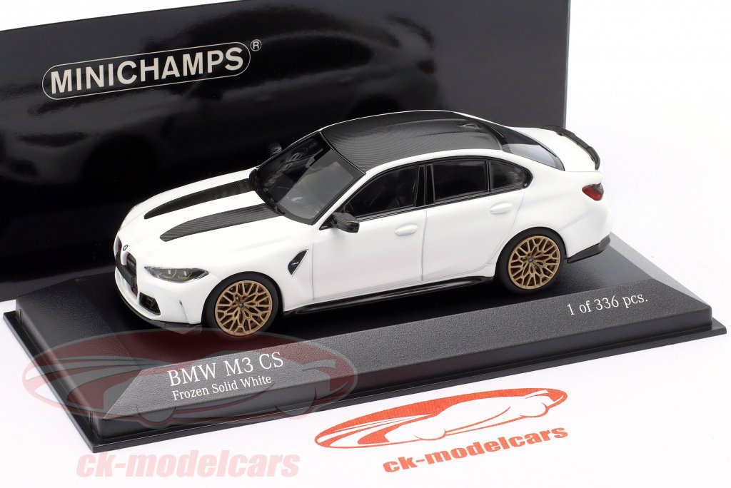 Minichamps 1:43 BMW M3 CS year 2023 dull white 410023202 model car