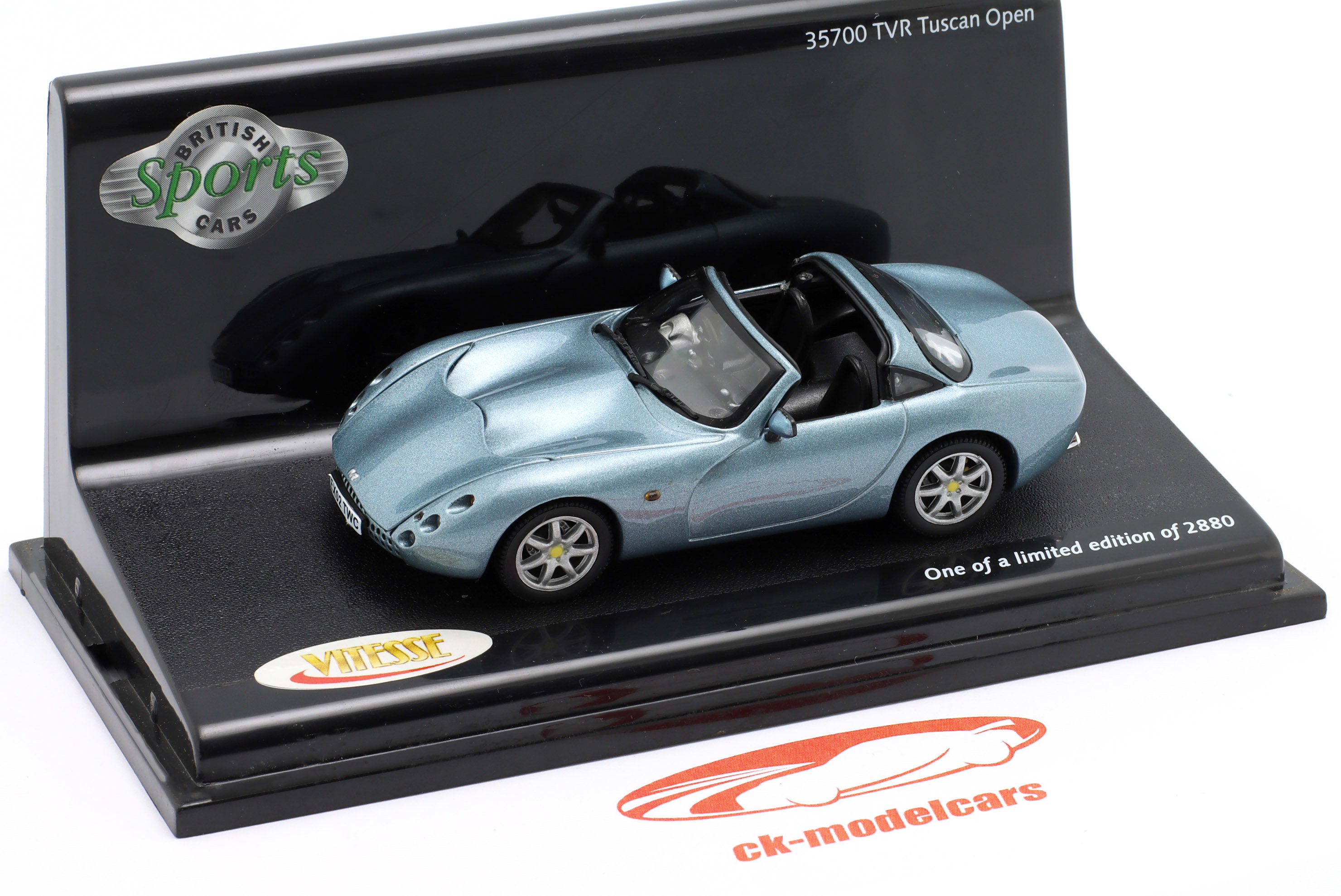 Vitesse 1/43 - TVR Tuscan Open - Bleue - Miniature De Collection - Boîte Incluse