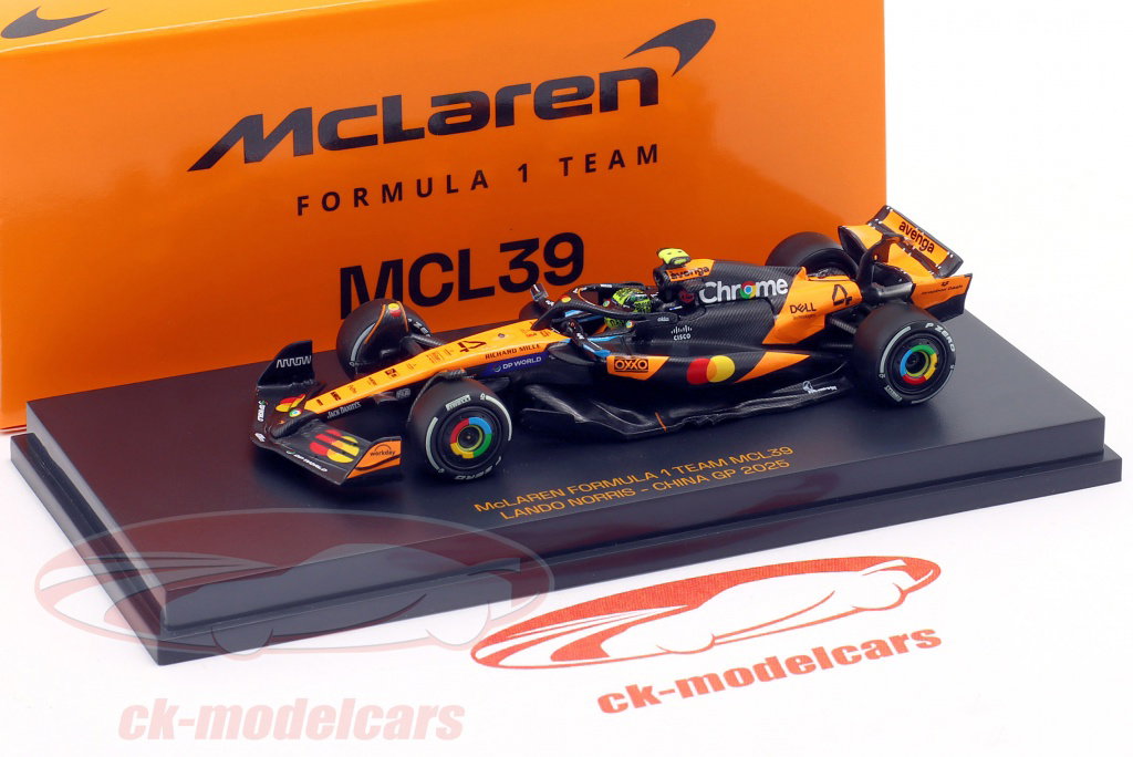 Minichamps 1:64 Lando Norris MCL39 #4 2nd 中国 GP 式 1 世界