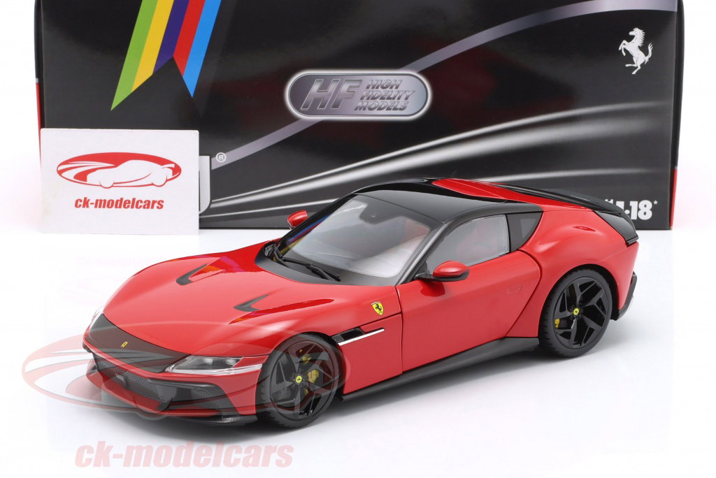 Polistil 1:18 Ferrari 12Cilindri 建設年 2024 corsa 赤 18FE02010-WB