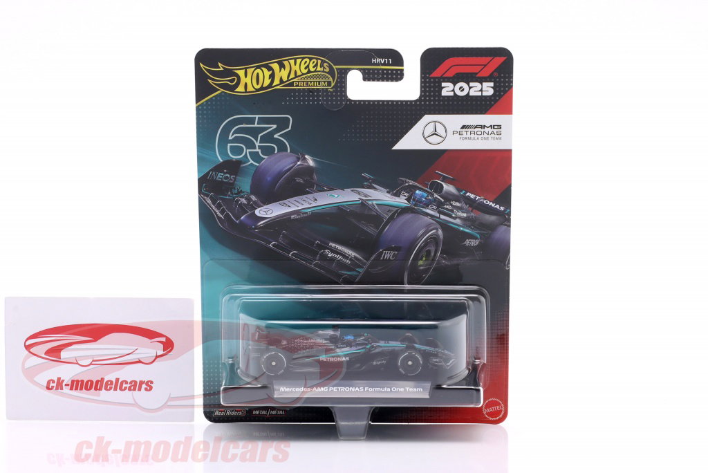 HotWheels 1:64 George Russell Mercedes-AMG F1 W16 #63 式 1 2025