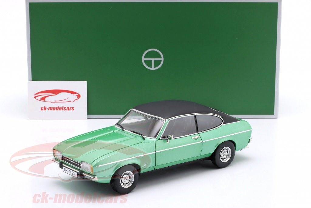 TOURING 1:18 Ford Capri II Ghia 3.0 建設年 1974-1977 地中海の緑