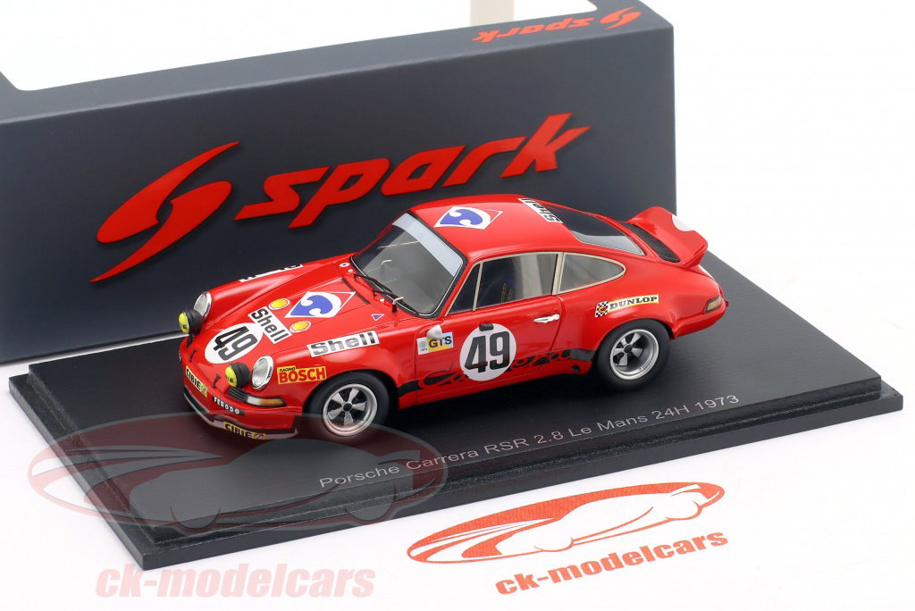【SPARK】Porsche 911 RSR #77 Le Mans 1993 Spark 1:43 Porsche 911 Carrera RSR 2.8 #49 24h LeMans 1973