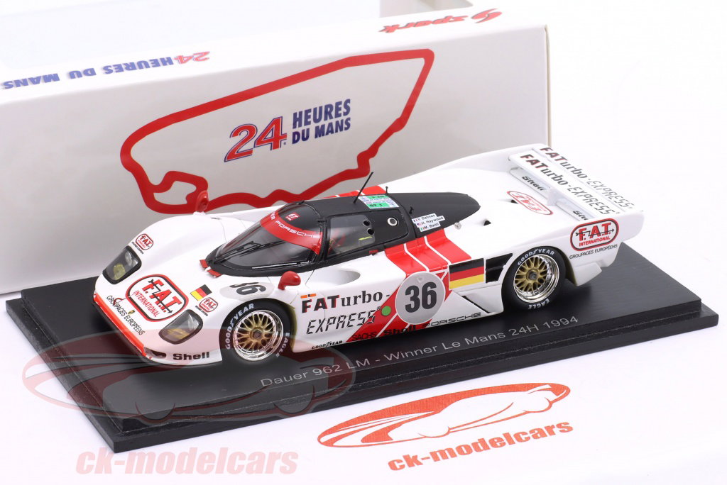 Spark 1:43 Dauer Porsche 962 #36 Winner 24h LeMans 1994 Baldi
