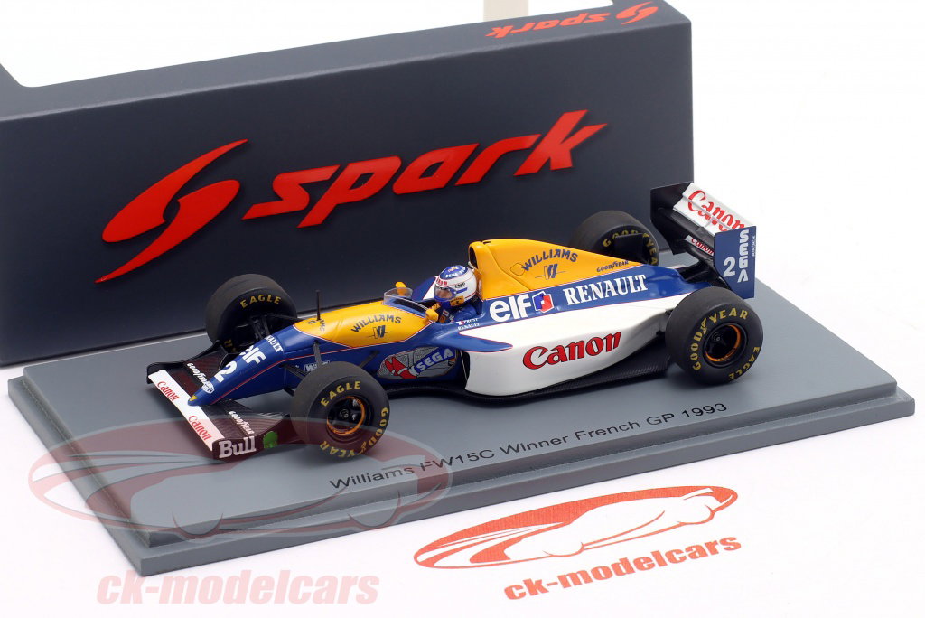 Spark 1:43 Alain Prost Williams FW15C #2 Winner French GP Formula