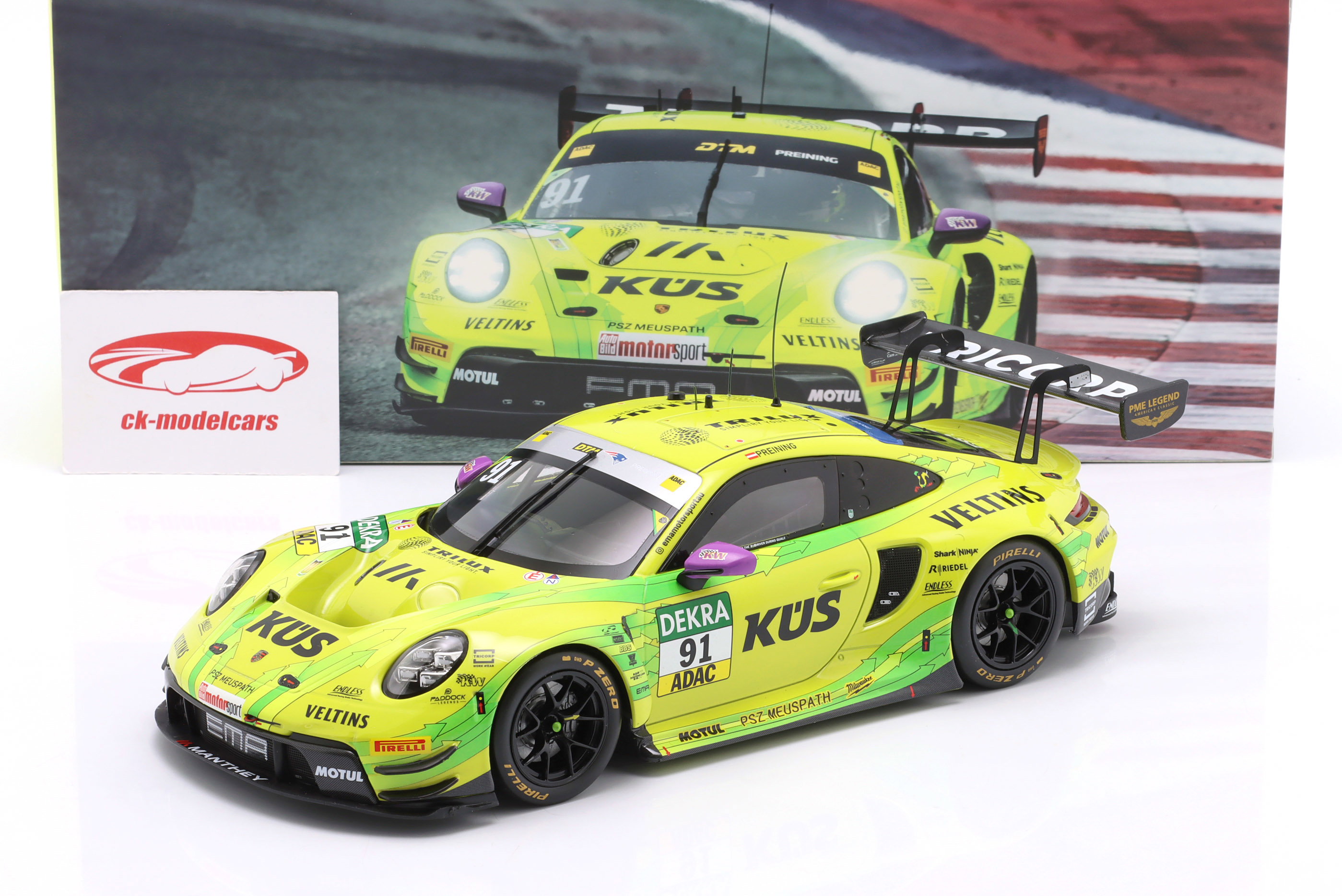 Ixo 1:18 Porsche 911 GT3 R #91 DTM 2025 Thomas Preining Manthey