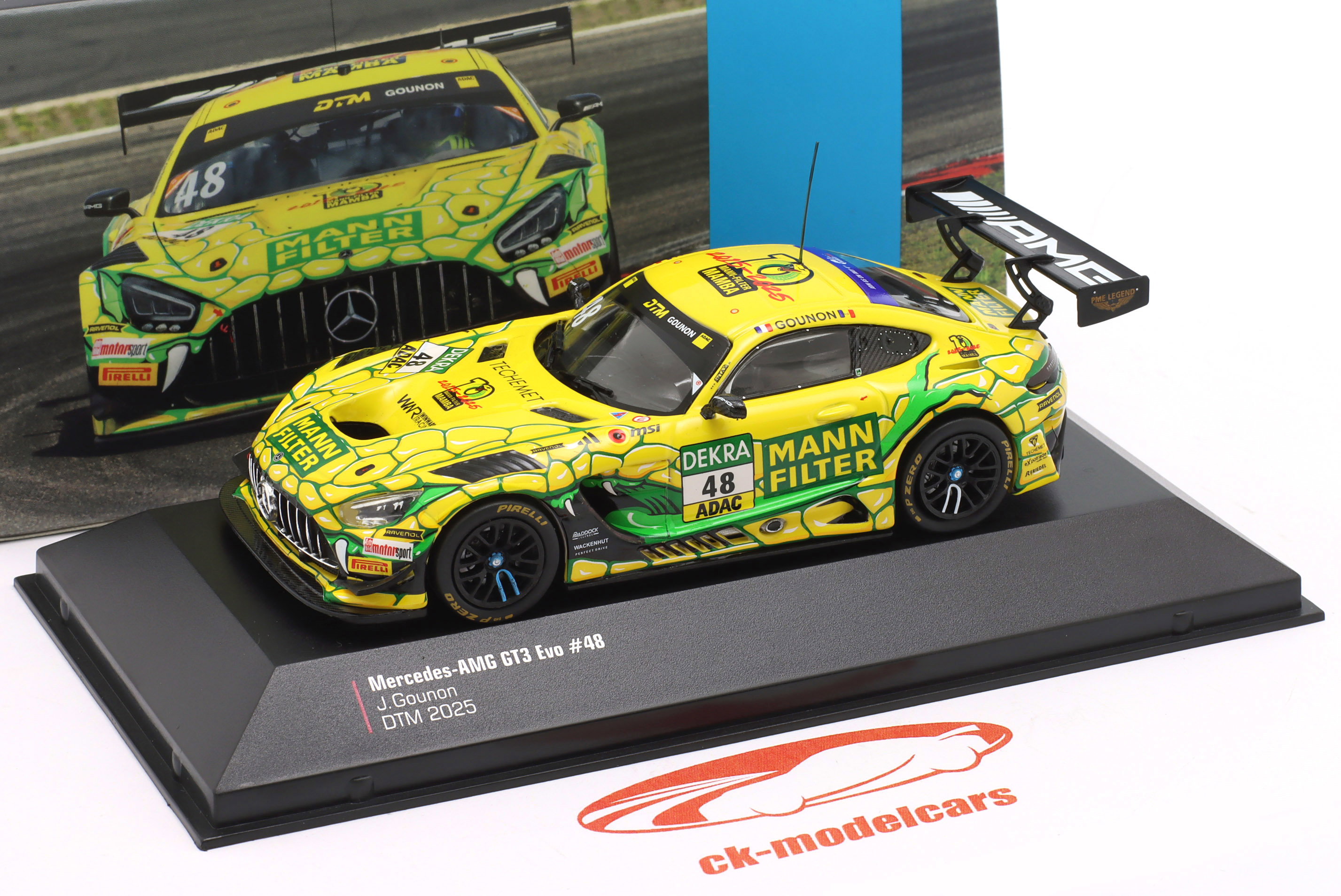 Ixo 1:43 Mercedes-AMG GT3 Evo #48 DTM 2025 Jules Gounon Mamba WWR