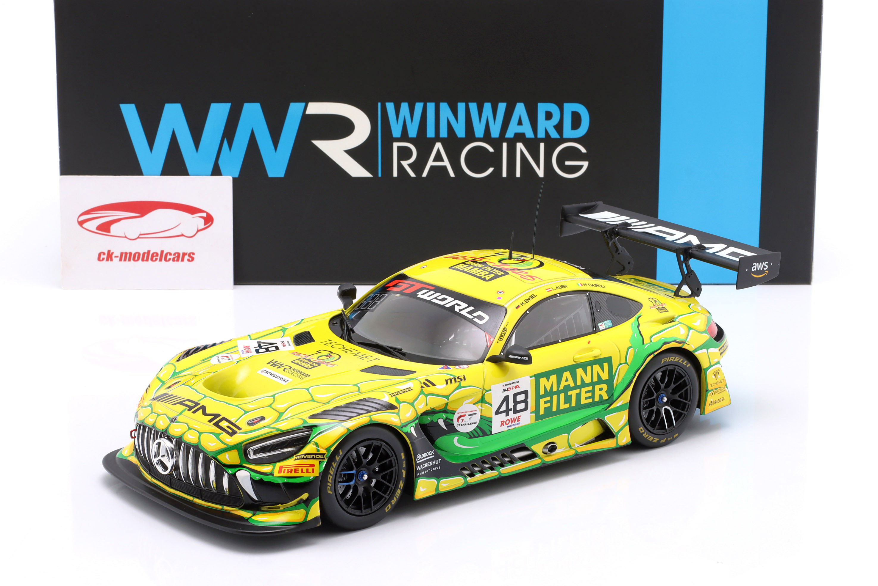 Ixo 1:18 Mercedes-AMG GT3 Evo #48 24h Spa 2025 Winward Racing