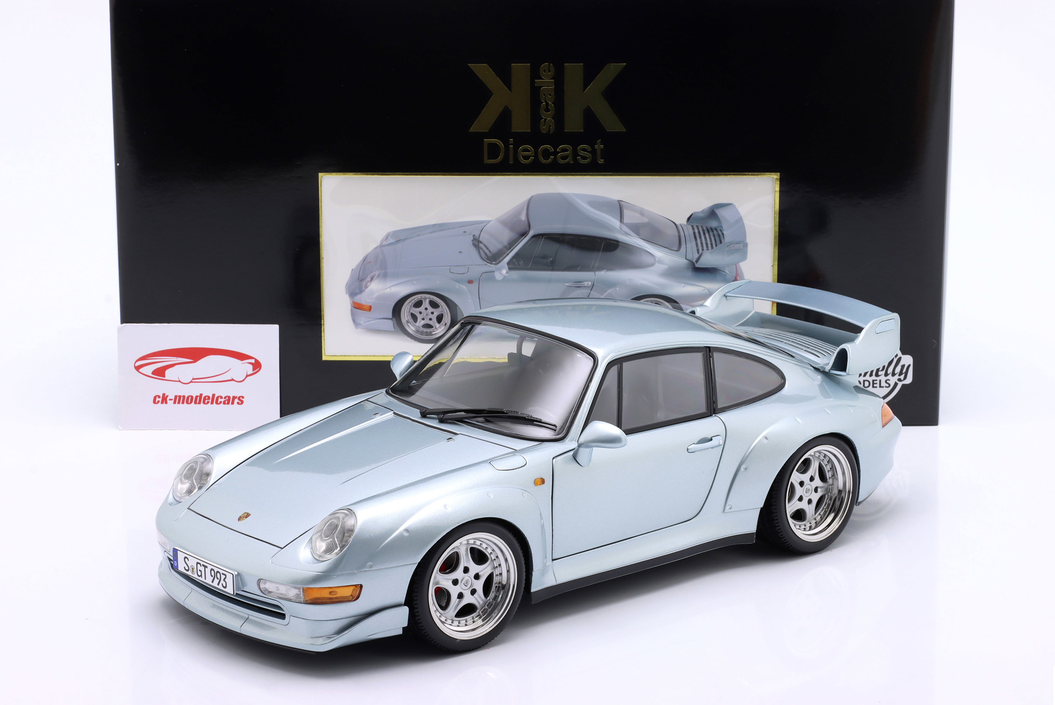 KK-Scale 1:12 Porsche 911 (993) GT2 Year 1996 silver / Speedline