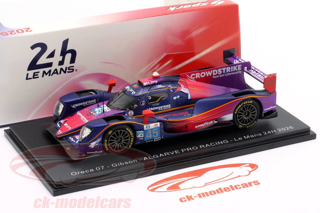 Spark 1:43 Oreca 07 #45 24h LeMans 2025 Quinn, Kurtz, Catsburg
