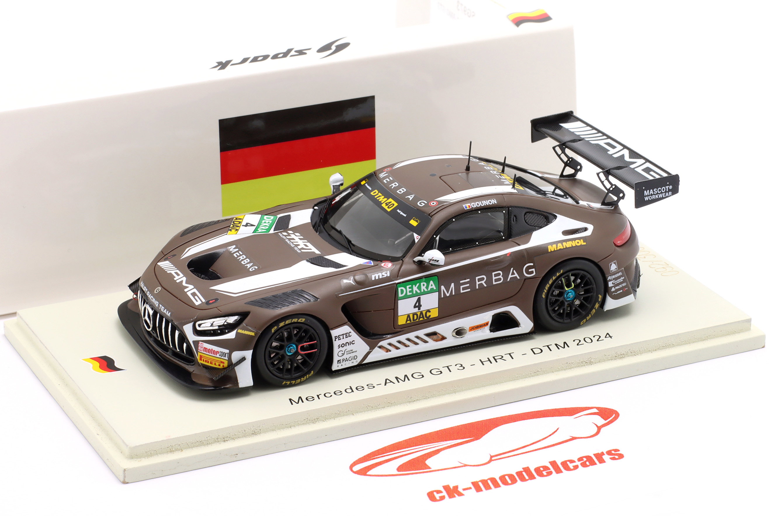 Spark 1:43 Mercedes-Benz AMG GT3 #4 DTM 2024 Jules Gounon SG974