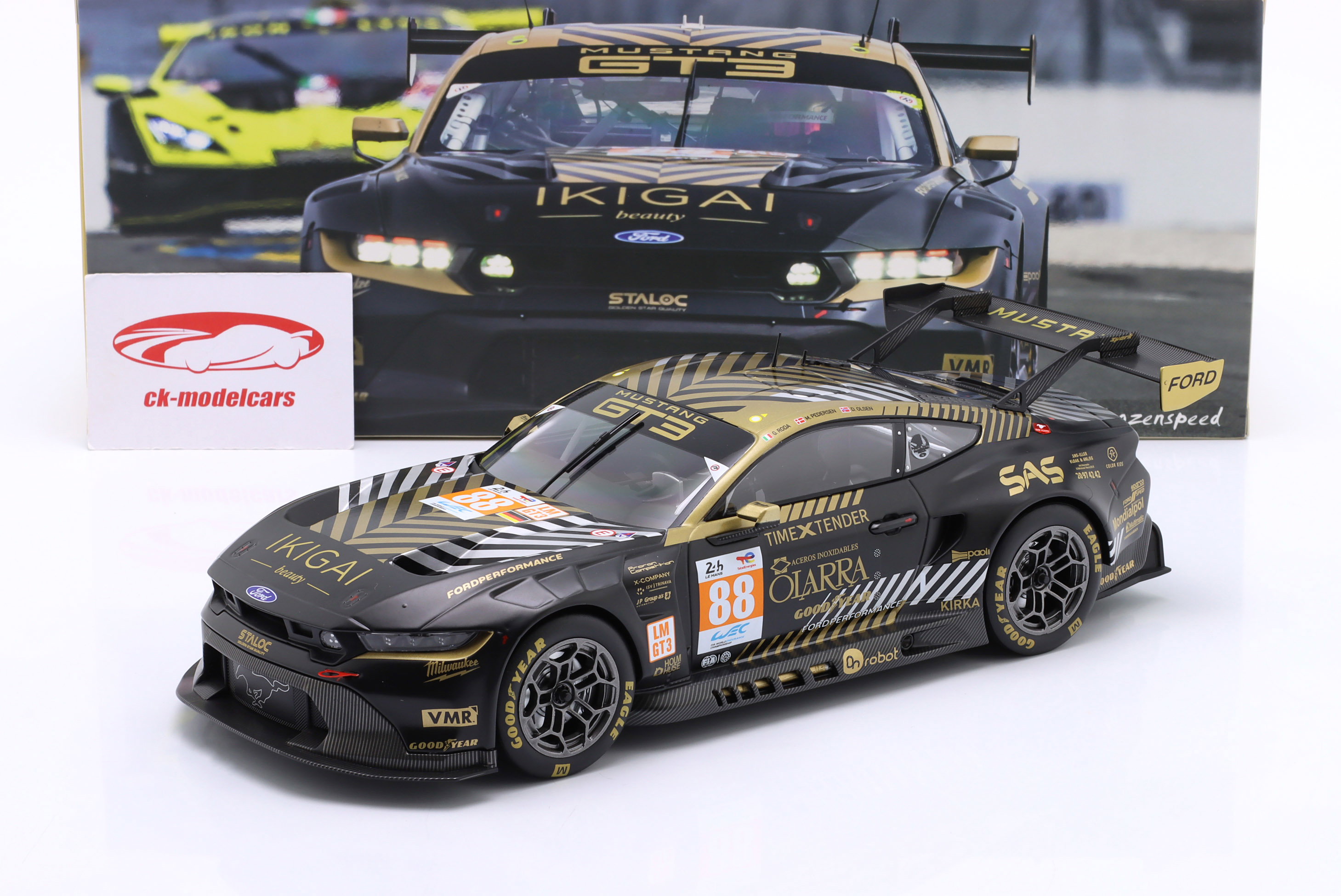 Ixo 1:18 Ford Mustang GT3 #88 3番目 LMGT3 24h LeMans 2024 Proton