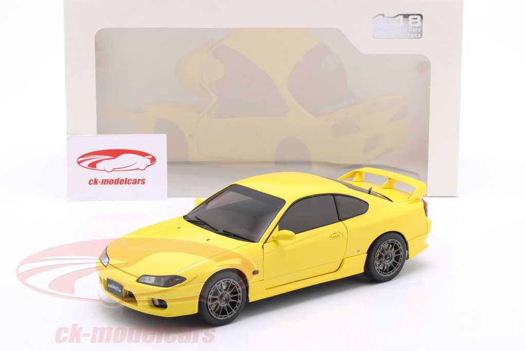 ま*昌様 SOIDOニッサンSILVIA S15 Spec R イエロー 1:1 Solido 1:18 Nissan Silvia (S15) Spec-R Aero year 1999 yellow