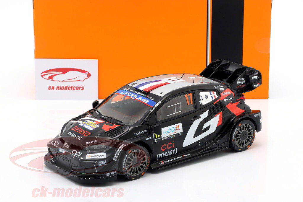 Ixo 1:18 Toyota GR Yaris Rally1 #17 2位 Rallye Islas Canarias 2025