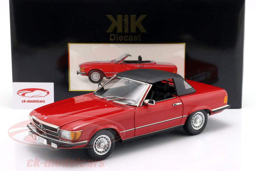 KK-Scale 1:12 Mercedes-Benz 450 SL (R107) EU version 1985 red