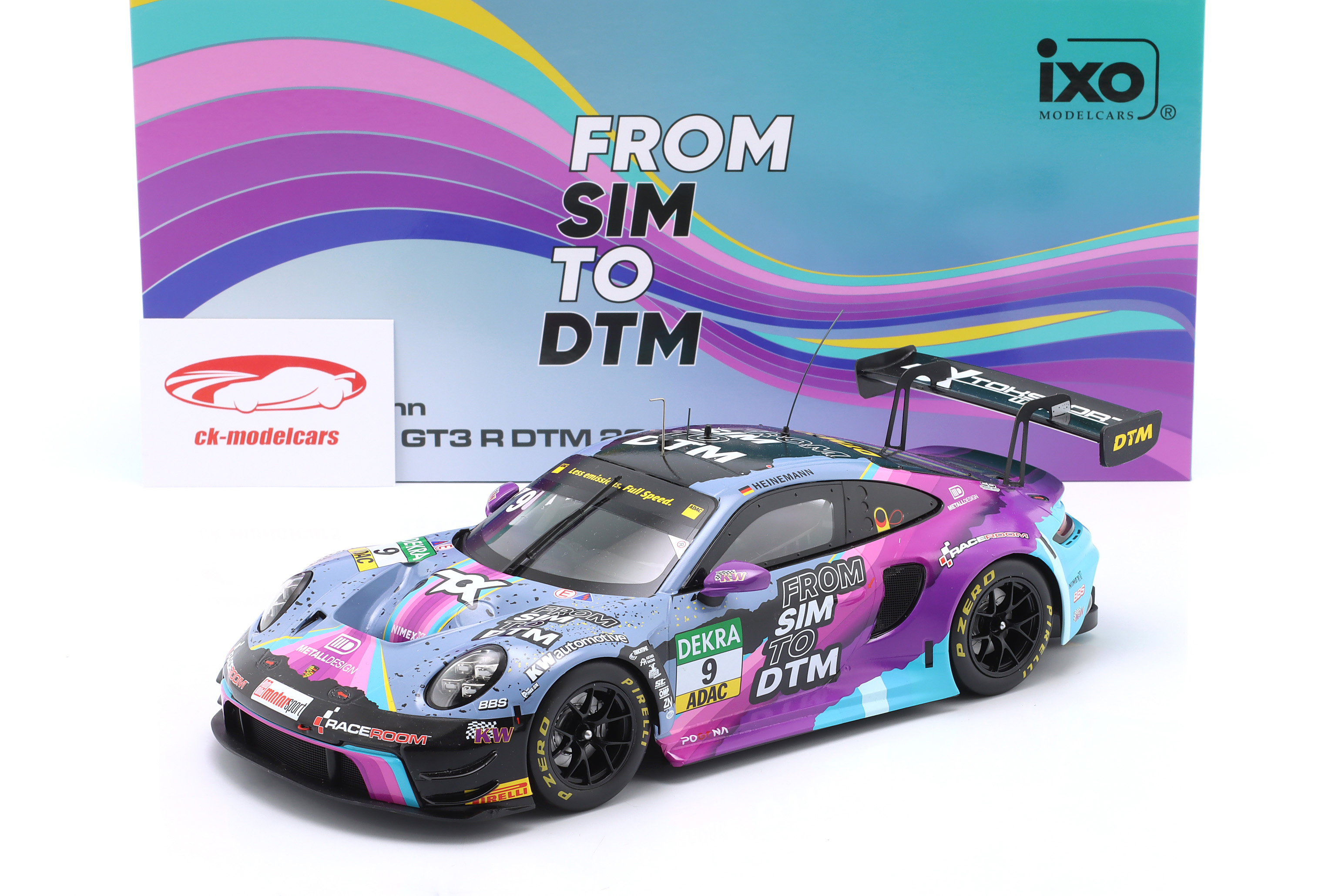 Ixo 1:18 Porsche 911 (992) GT3 R #9 DTM 2023 Tim Heinemann LEGT18