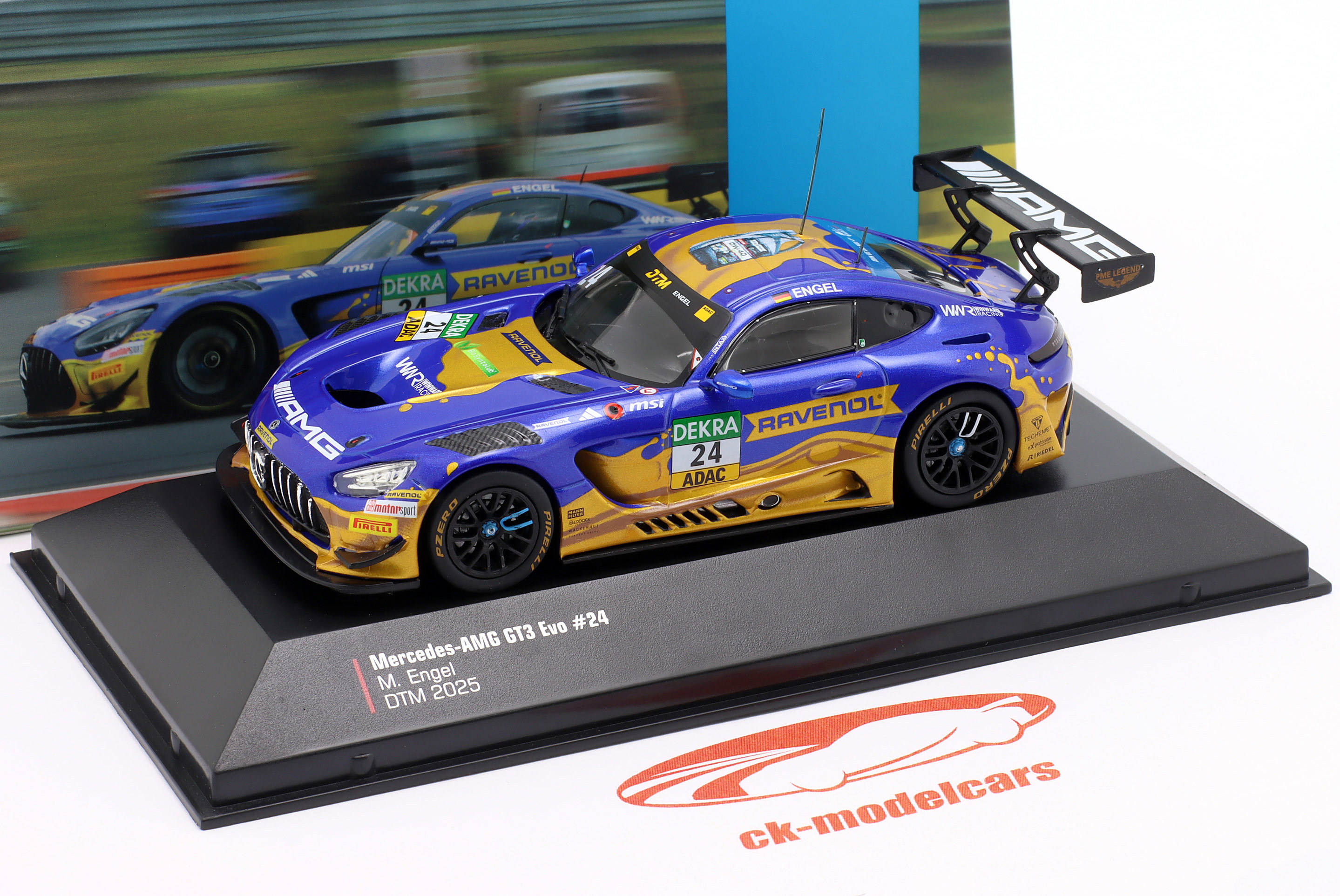 ブルマァク テストショット肌色　ミニペロリンガ星人　珍品 Ixo 1:43 Mercedes-AMG GT3 Evo #24 DTM 2025 Maro Engel WWR-I-AMG