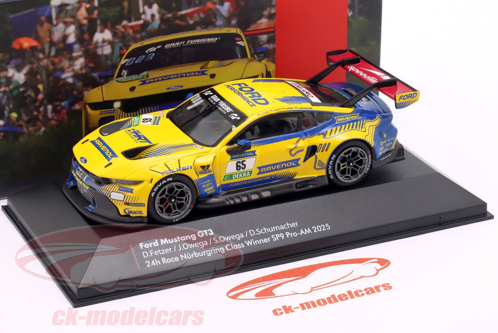 Ixo 1:43 Ford Mustang GT3 #65 4番目 24h Nürburgring 2025 HRT Ford