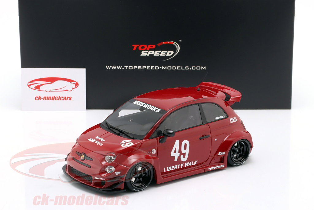 True Scale 1:18 Fiat Abarth 595 LB-Works x Abas Works 2024 #49