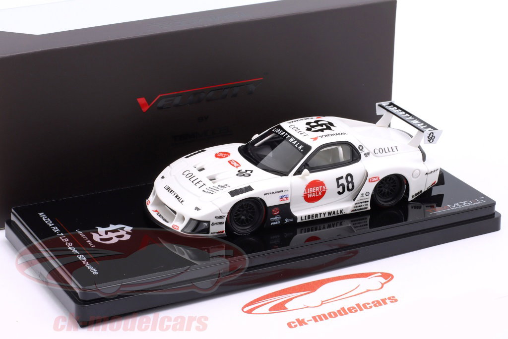 True Scale 1:43 Mazda RX-7 LB-Super Silhouette #58 2025 white