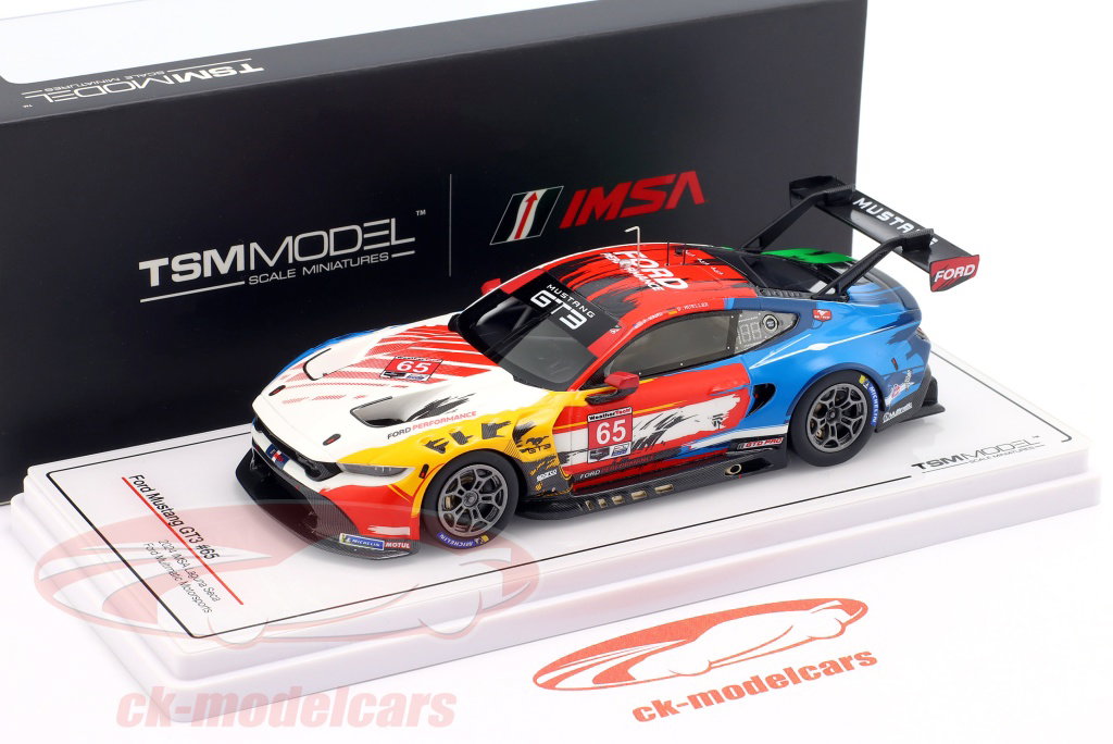 True Scale 1:43 Ford Mustang GT3 #65 Laguna Seca IMSA 2024 Hand