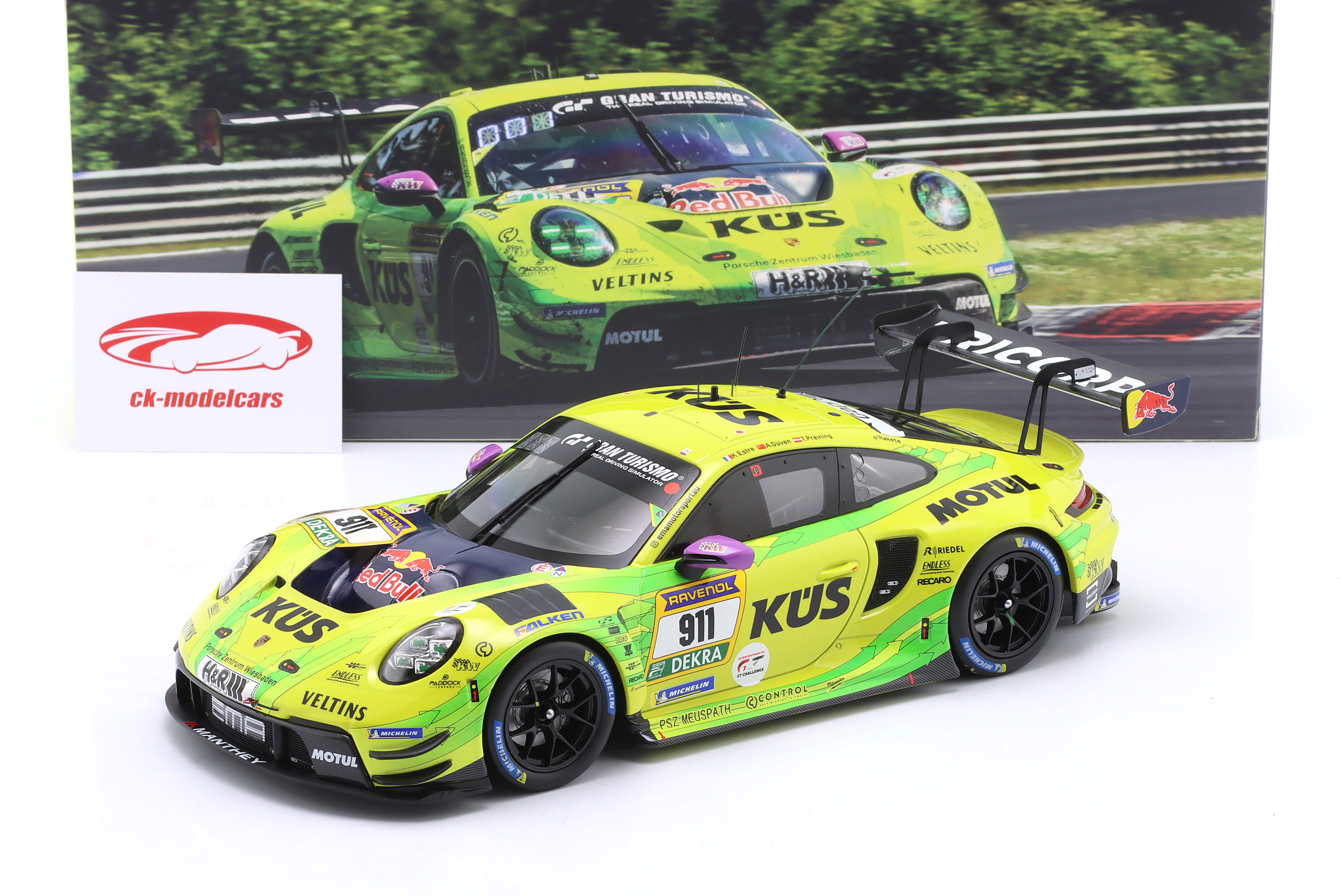 Ixo 1:18 Porsche 911 GT3 R #911 2nd 24h Nürburgring 2025 Manthey