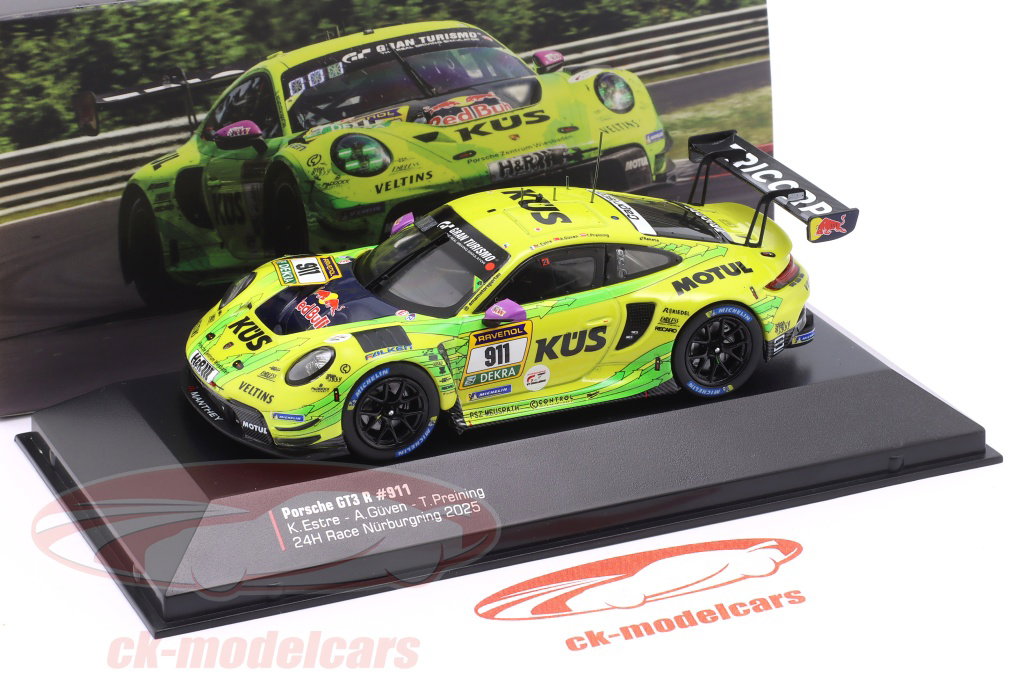ミニカー Porsche 911 GT3 Cup Aiello LM 2014 Ixo 1:18 Porsche 911 GT3 R #911 2nd 24h Nürburgring 2025 Manthey