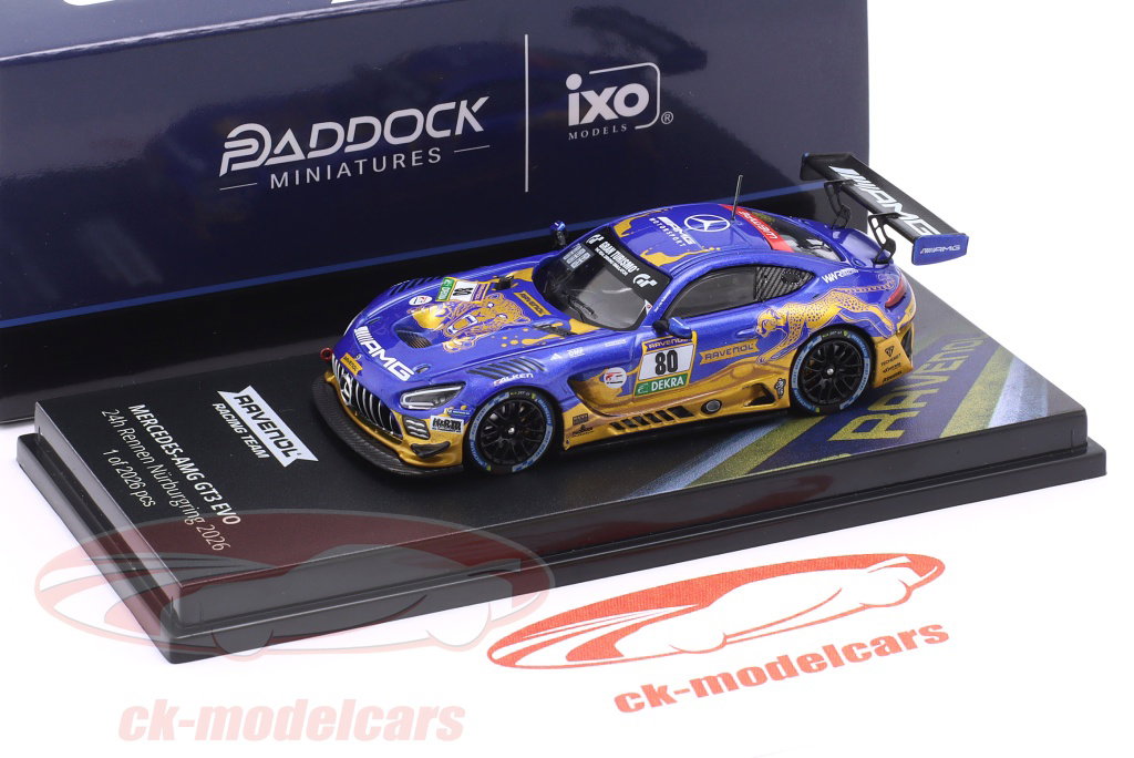 Ixo 1:64 Mercedes-AMG GT3 Evo #80 勝者 24h Nürburgring 2026