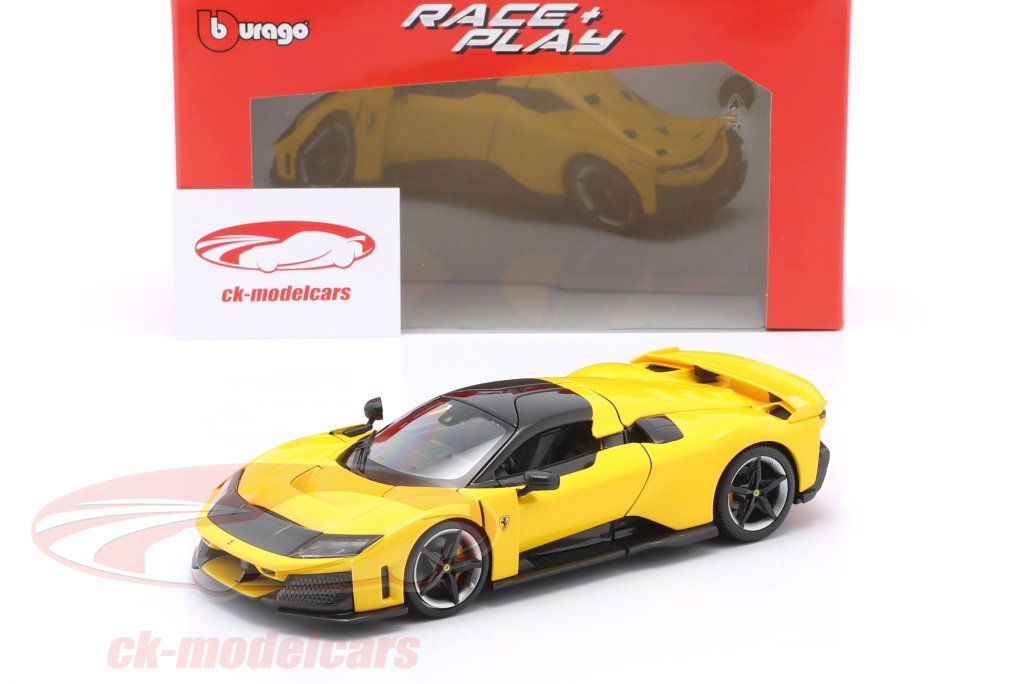 Bburago 1:24 Ferrari F80 year 2024 yellow 18-26034 model car 18