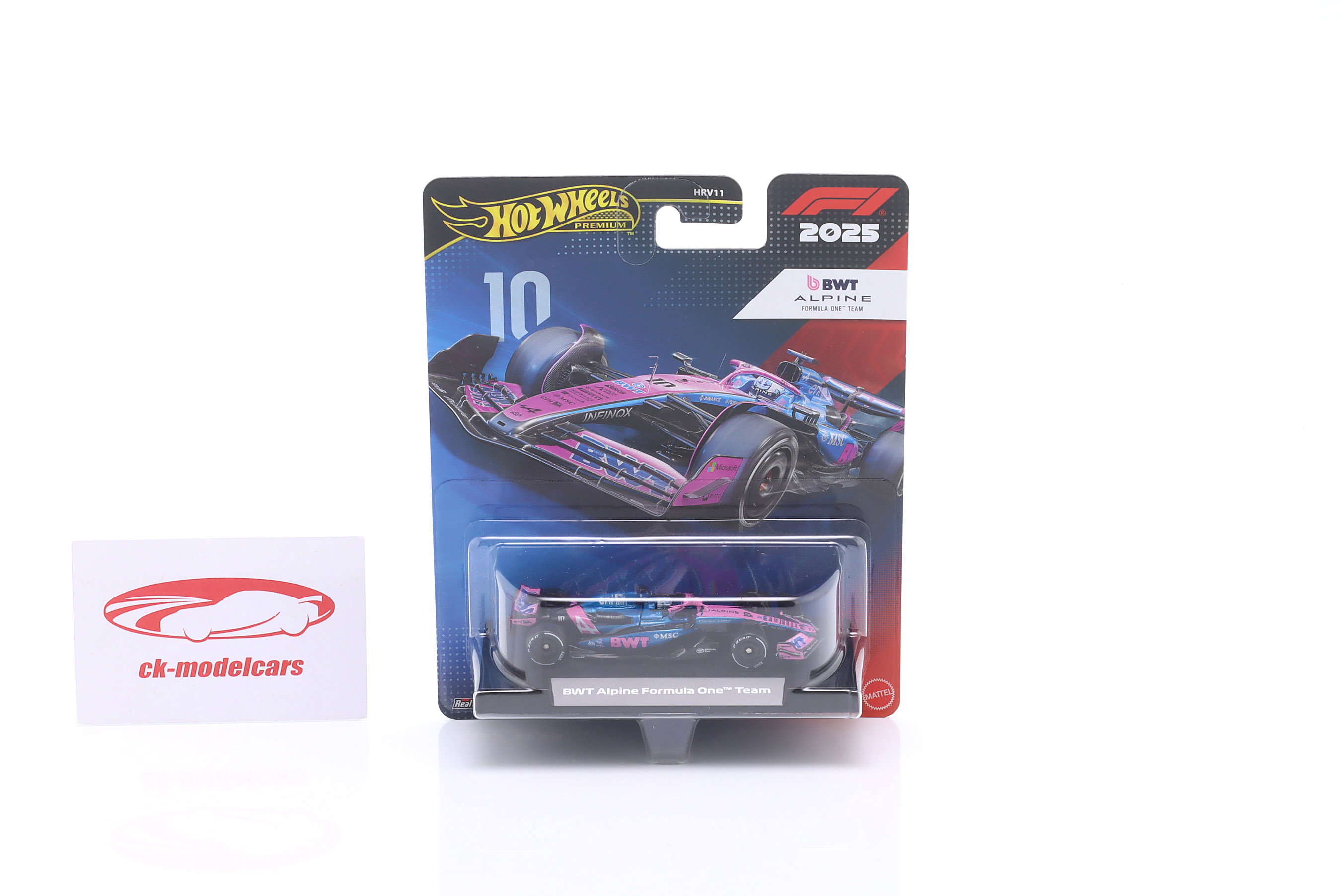 HotWheels 1:64 Pierre Gasly Alpine A525 #10 Formula 1 2025 JKD82