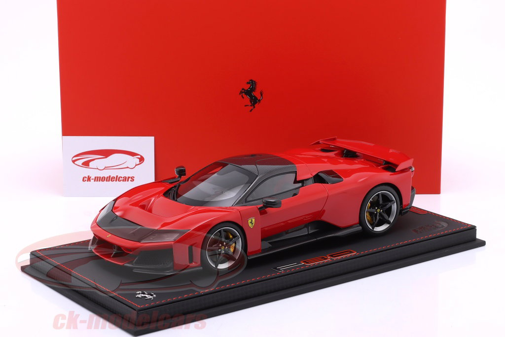 BBR Models 1:18 Ferrari F80 建設年 2024 corsa 赤 / 炭素銀 リム