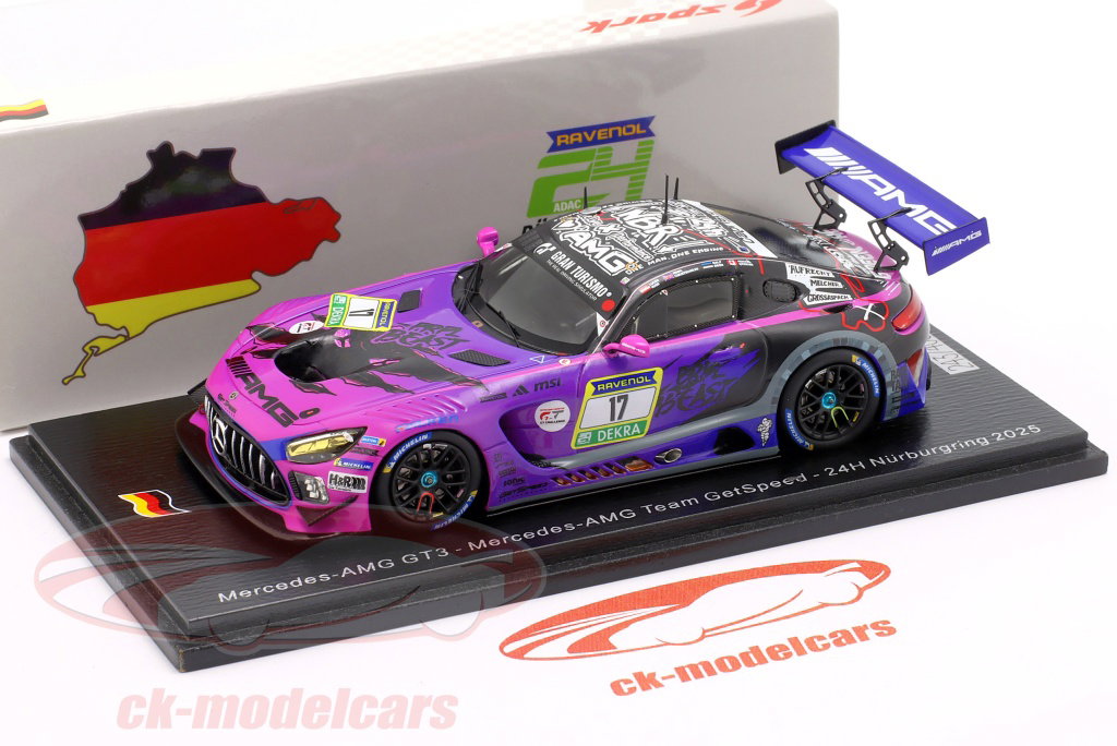 ミニカー SPARK 1/43 2023 Mercedes AMG GT3 Spark 1:43 Mercedes-AMG GT3 #17 24h Nürburgring 2025 Team GetSpeed