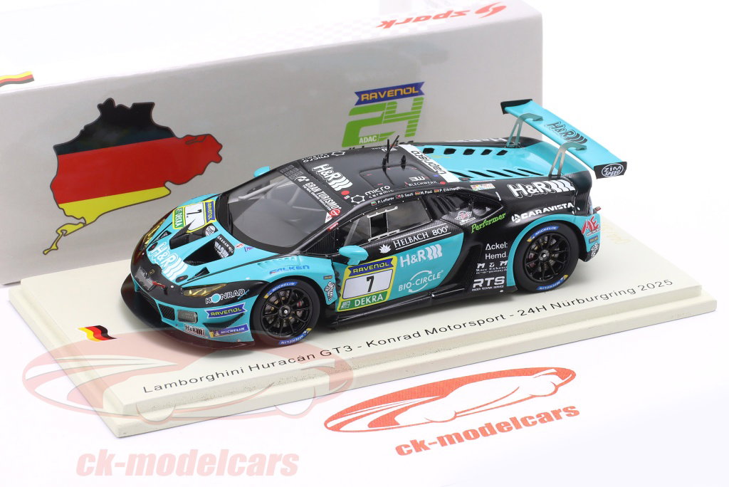 Lamborghini Huracán カタログ Spark 1:43 Lamborghini Huracan GT3 #7 8番目 24h Nürburgring 2025