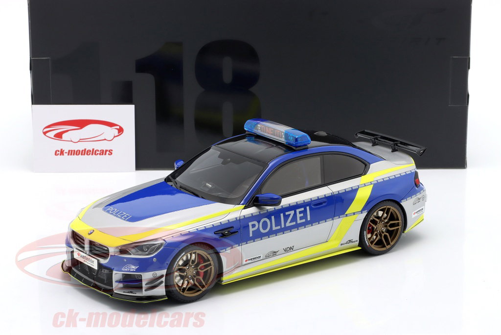 GT-SPIRIT 1:18 BMW M2 AC Schnitzer ACS2 Sport 警察 2024 青 / 銀