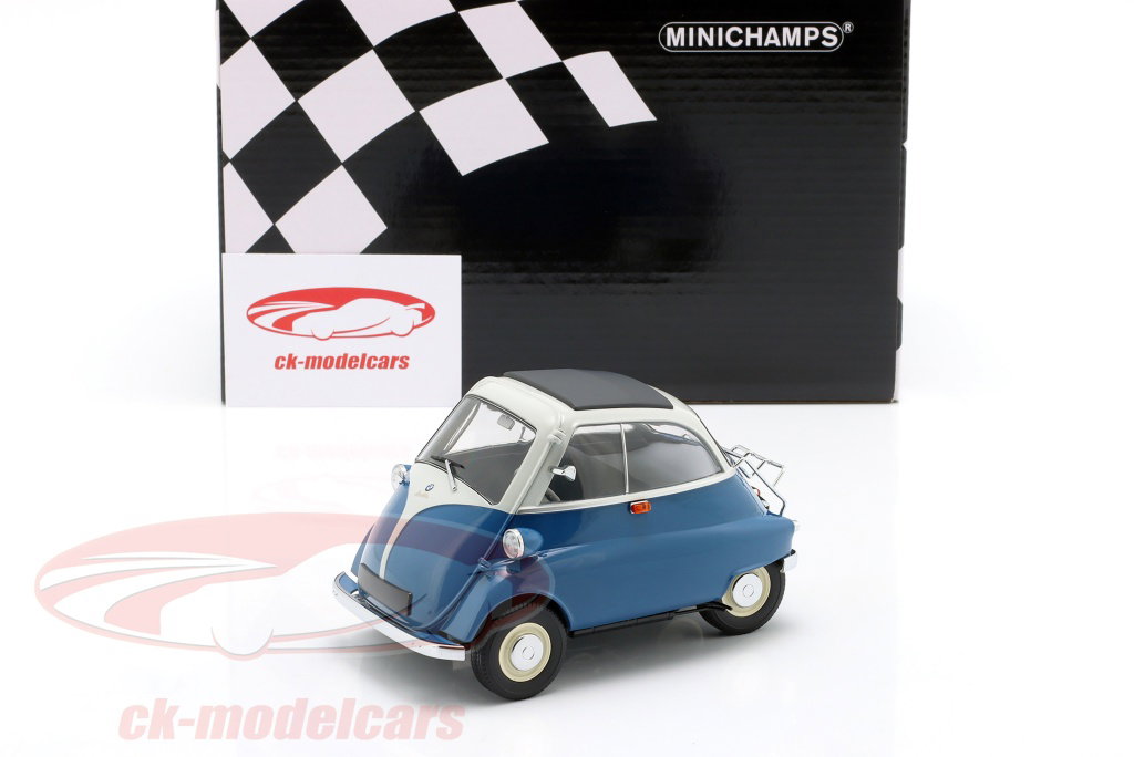 Minichamps 1:18 BMW Isetta 建設年 1955 青 / 白 110024000 モデル 車