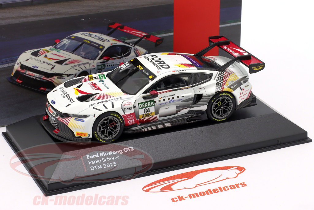 Ixo 1:43 Ford Mustang GT3 #64 DTM 2025 Fabio Scherer HRT-I-GT3-DTM