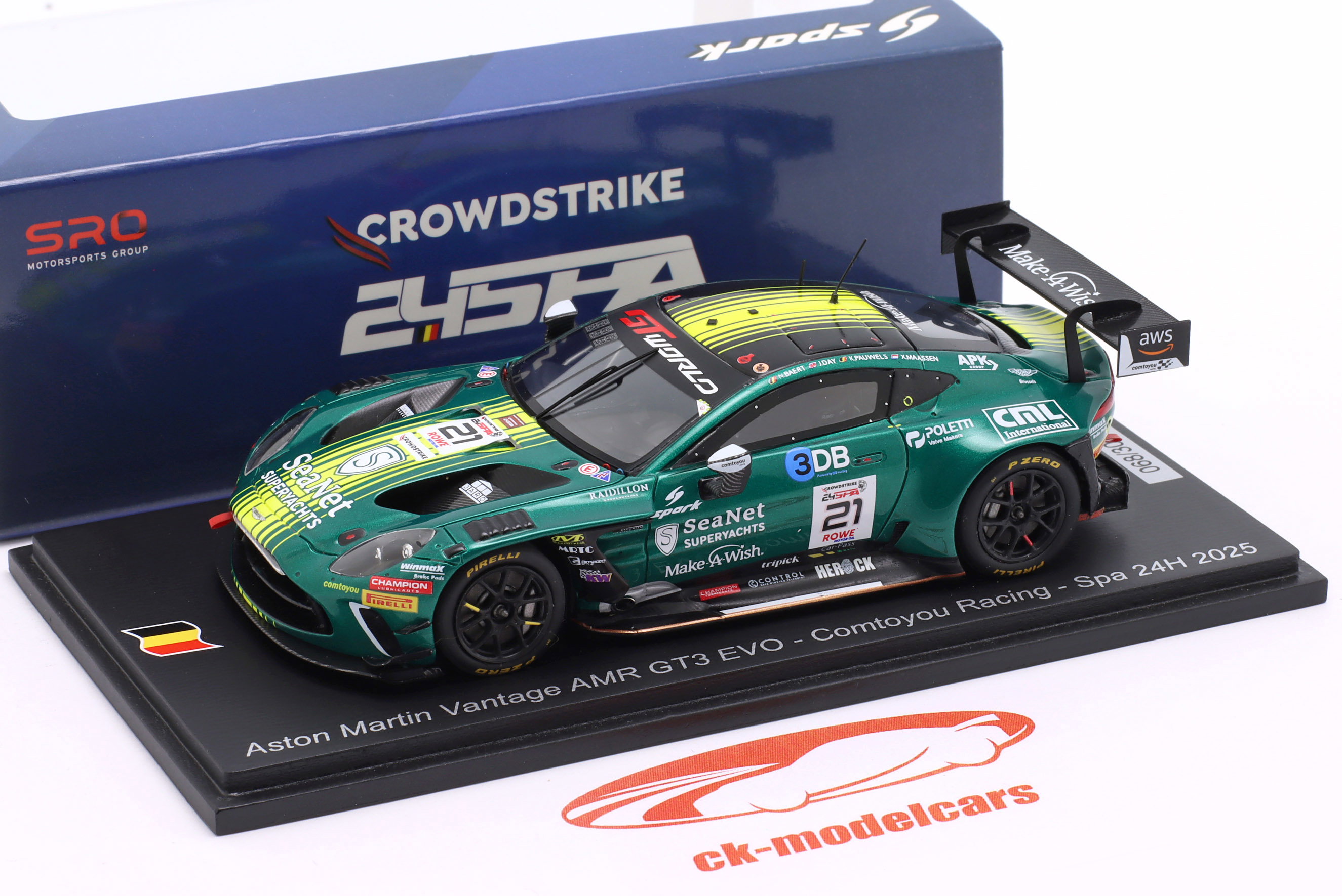 Spark 1:43 Aston Martin Vantage AMR GT3 Evo #21 24h Spa 2025