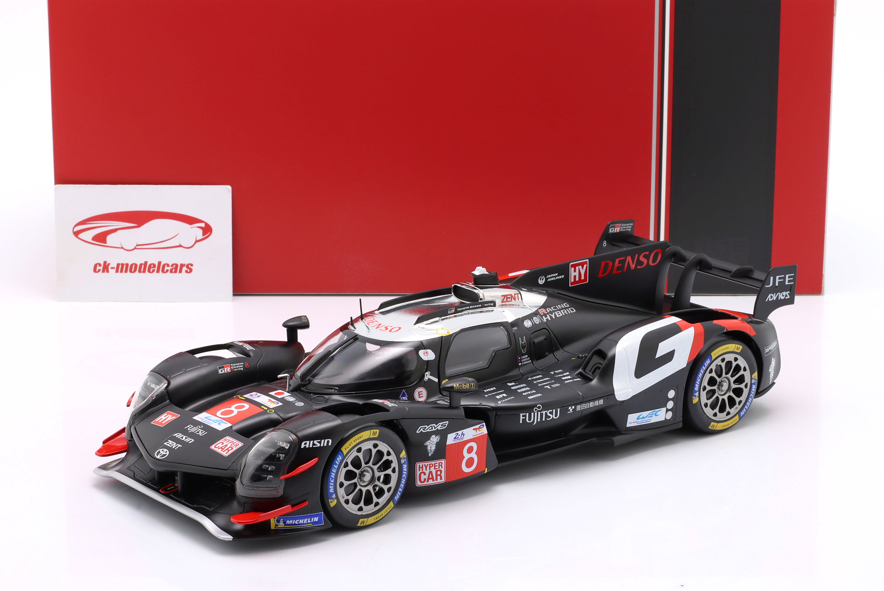 TOYOTA GR010 HYBRID ミニカー 2024 Ixo 1:18 Toyota GR010 Hybrid #8 5番目 24h LeMans 2024 Toyota Gazoo