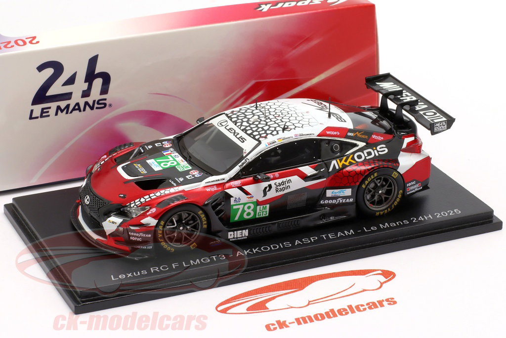 Spark 1:43 Lexus RC F GT3 #78 24h LeMans 2025 Gehrsitz, Hawksworth