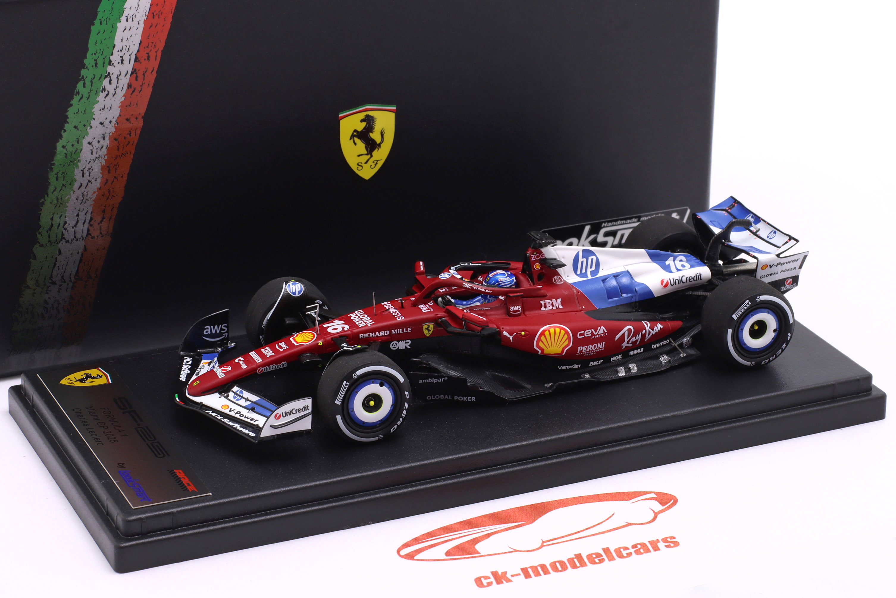 LookSmart 1:43 Charles Leclerc Ferrari SF-25 #16 Miami GP Formula