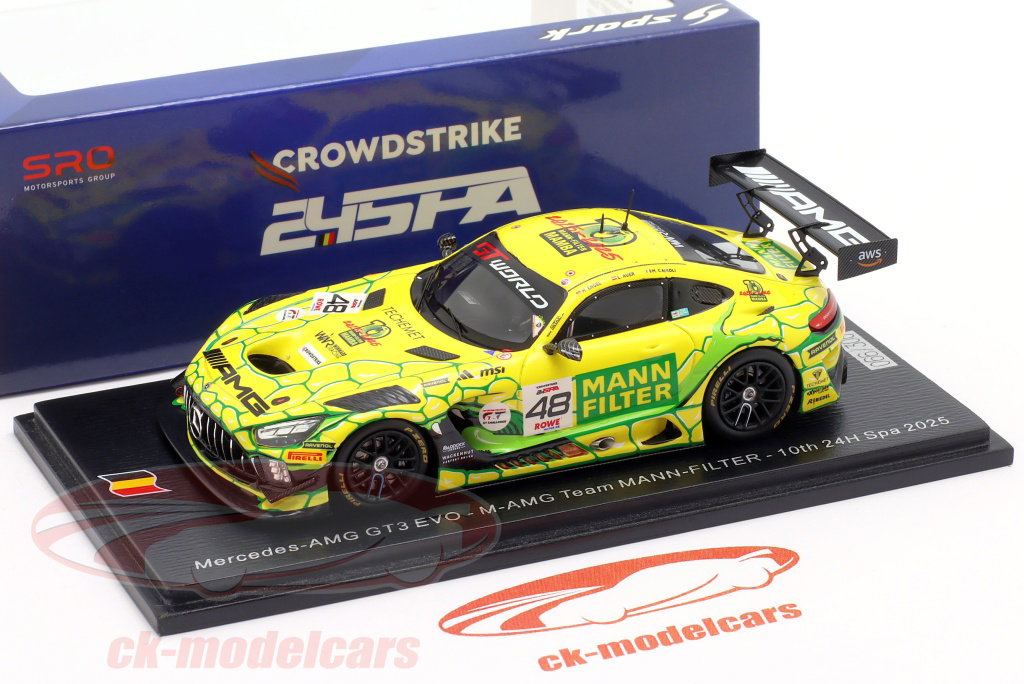 Spark 1:43 Mercedes-AMG GT3 Evo #48 10th 24h Spa 2025 Auer