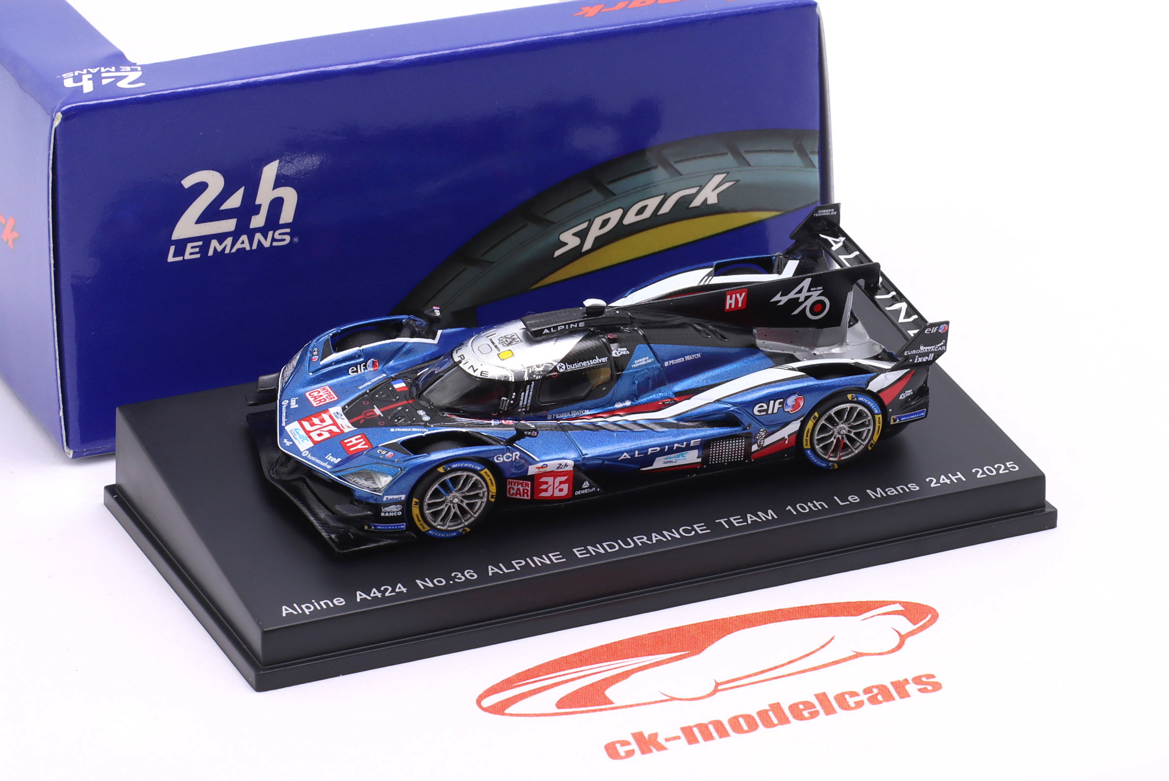 Spark 1:64 Alpine A424 #36 10th 24h LeMans 2025 Gounon, Makowiecki