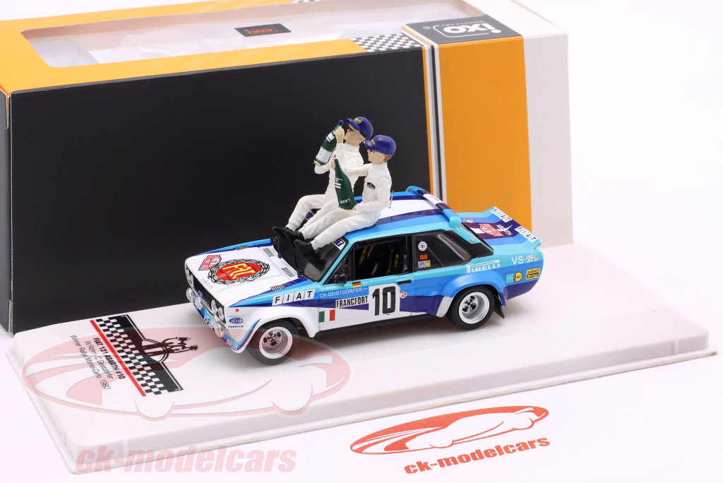 Ixo 1:43 Fiat 131 Abarth #10 Winner Rallye Monte Carlo 1980 Röhrl