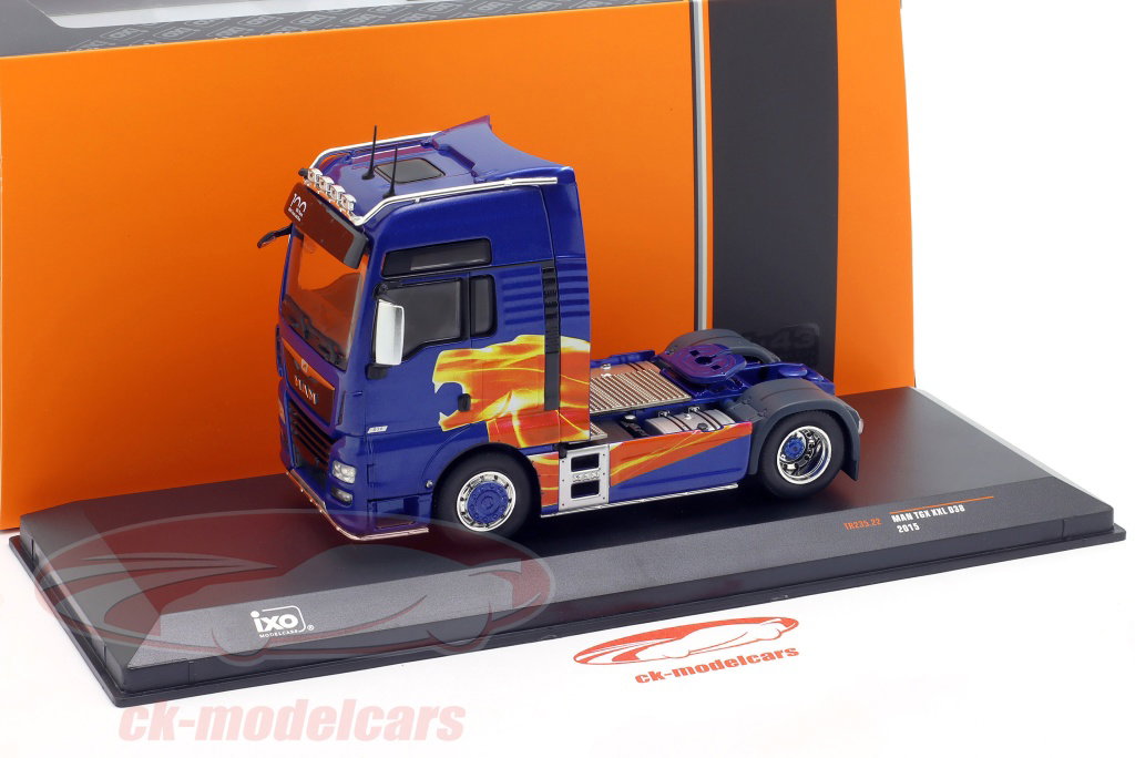Ixo 1:43 MAN TGX XXL 038 Year 2020 blue TR235.22 model car TR235