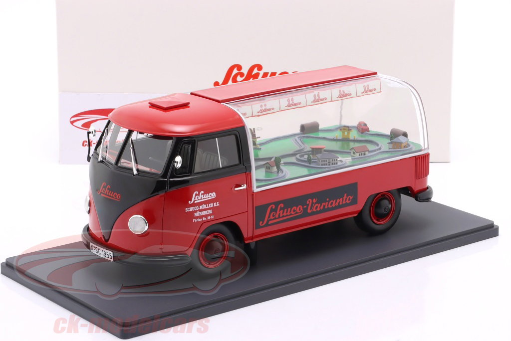 Schuco 1:18 Volkswagen VW T1 advertising van Varianto 1958 red